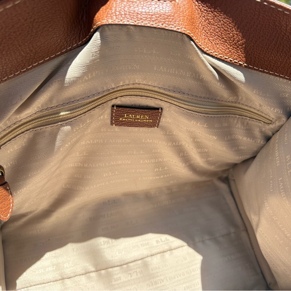 Large Brown Classic LRL Tote Bag - Picture 11 of 13